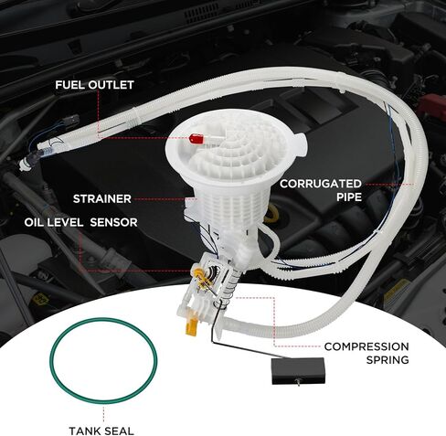 مجموعة مضخة الوقود متوافقة مع 2005-2007 شيفروليه SSR وتريل بليزر، بويك رينييه، جي إم سي إنفوي، ايسوزو اسيندر، ساب 9-7x، 4.2 لتر 5.3 لتر، وحدة الوقود مع مستشعر الضغط تحل محل E3707M in Kuwait