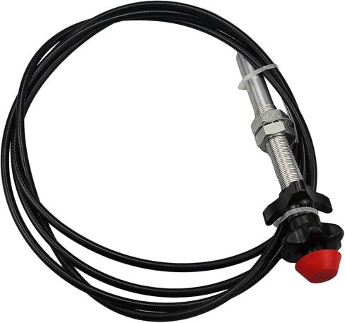 Control Cables Throttle Cable with 2 in Knob, 10 Ft. Length Universal Fit, Locking Throttle Cable OE 55204 in Saudi Arabia