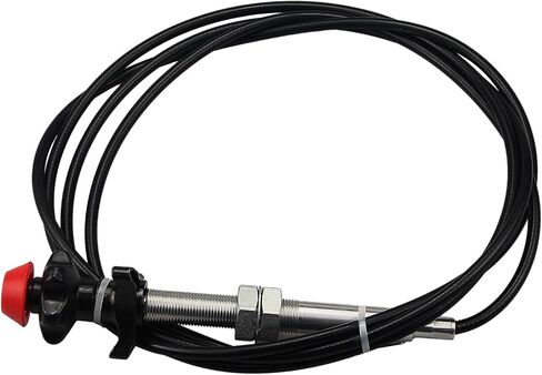 Control Cables Throttle Cable with 2 in Knob, 10 Ft. Length Universal Fit, Locking Throttle Cable OE 55204 in Saudi Arabia