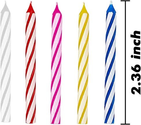 280-Count Birthday Candles - Spiral Candles for Cake or Cupcake - Celebration Candles - Giant Pack for Cakes - Colorful Birthday Candles in Saudi Arabia