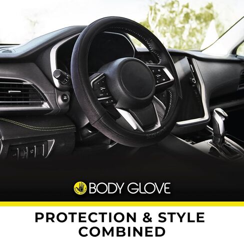Body Glove 22-1-97505-9 Smoothie Steering Wheel Cover, Black in Saudi Arabia