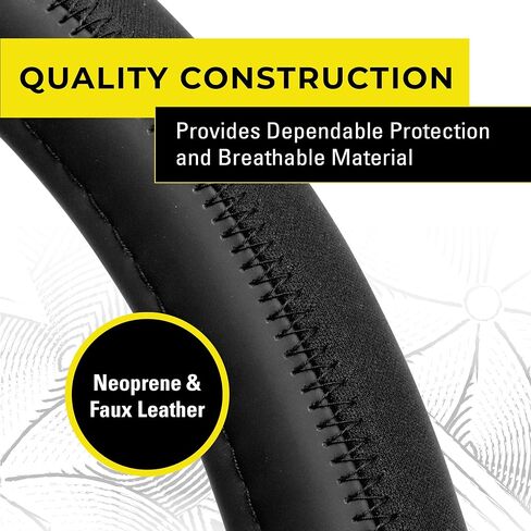 Body Glove 22-1-97505-9 Smoothie Steering Wheel Cover, Black in Saudi Arabia