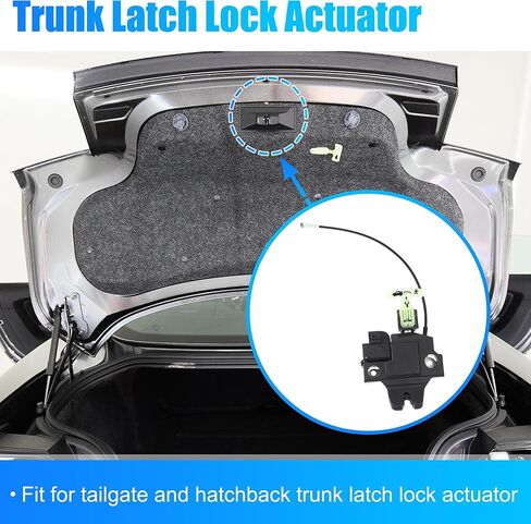 uxcell NO.6461006031 مشغل قفل مزلاج صندوق السيارة الخلفي لسيارة Toyota Camry 2012-2014 مشغل قفل مزلاج الباب الخلفي محرك المحرك الخلفي غطاء صندوق السيارة قفل مزلاج المحرك مع دخول بدون مفتاح بدون مفتاح ذكي in Kuwait