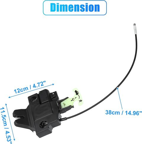 uxcell NO.6461006031 مشغل قفل مزلاج صندوق السيارة الخلفي لسيارة Toyota Camry 2012-2014 مشغل قفل مزلاج الباب الخلفي محرك المحرك الخلفي غطاء صندوق السيارة قفل مزلاج المحرك مع دخول بدون مفتاح بدون مفتاح ذكي in Kuwait