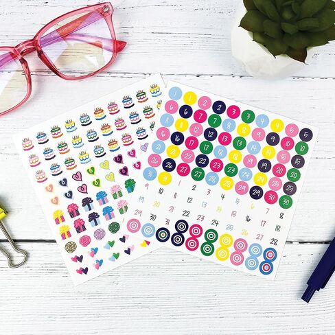 2024 Mini Monthly Desktop Calendar for Office or Desk includes Stickers 5"x5" U-Frame-it, Pin it or Put in Easel Stand For Home Décor in Saudi Arabia