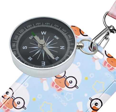 بوصلة صغيرة للمشي لمسافات طويلة، بوصلة دائرية، بوصلة محمولة معدنية من سبائك الألومنيوم، بوصلة جيب للأطفال هدية للمشي لمسافات طويلة، بوصلة للتخييم، ملحقات للأنشطة الخارجية in Kuwait