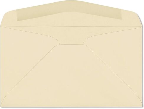EnDoc 6 3/4 Colored Envelopes - 500 Pack - Pastel Cream - 3 5/8" x 6 1/2" Envelope, Letter Size, for Home, Offices, Holiday, Invoices and Mailings in Saudi Arabia
