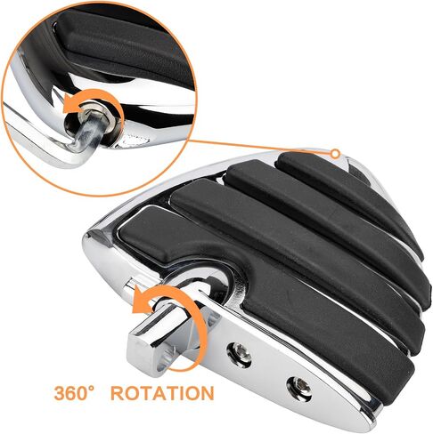 Motorcycle Mini Board Rider Floorboards Highway Footpegs Adjustable Passenger Foot Rest Pedal Male Mount Compatible with Harley Touring Sportster Softail Road Glide Street Glide in Kuwait