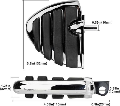 Motorcycle Mini Board Rider Floorboards Highway Footpegs Adjustable Passenger Foot Rest Pedal Male Mount Compatible with Harley Touring Sportster Softail Road Glide Street Glide in Kuwait