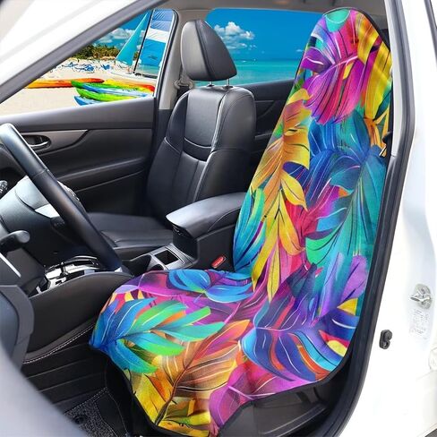 American Flag Sunflower Sweat Car Seat Hoodies for Car,Truck,SUVs,Waterproof Towel Seat Shield for Front Seat,Machine Washable Seat Armour Great for Running Workout Gym in Saudi Arabia