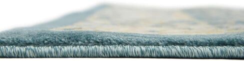 Unique Loom Oslo Collection Traditional Botanical Teal Runner Rug (3' x 13') in Saudi Arabia