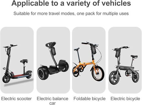 حقيبة سكوتر OurLeeme - حقيبة تخزين سكوتر كهربائي مقاومة للماء من مادة EVA ذات هيكل صلب للسكوتر وحقيبة مقود الدراجة الأمامية لأنواع الدراجات البخارية والدراجات (أسود، 2 لتر) in Kuwait