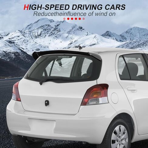 cciyu Rear Roof Spoiler Fits for 2006-2011 for Toyota Yaris Hatchback Roof Spoiler,Matte Black in Saudi Arabia