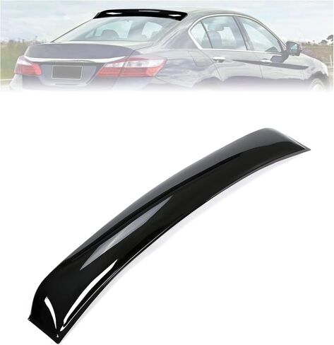 جناح خلفي للنافذة KUAFU متوافق مع 2013-2017 Honda Accord 4 أبواب سيدان بفتحة سقف وجناح سبويلر (أسود) in Kuwait