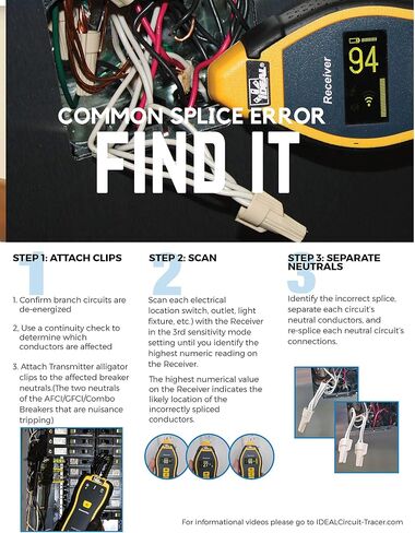 IDEAL INDUSTRIES INC. SureTrace 61-959 Circuit Tracer Open/Closed with Clamp,Black, 360 Degree in Saudi Arabia