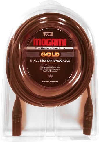 Mogami GOLD STAGE-20 XLR Microphone Cable, XLR-Female to XLR-Male, 3-Pin, Gold Contacts, Straight Connectors, 20 Foot in Saudi Arabia
