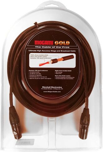 Mogami GOLD STAGE-20 XLR Microphone Cable, XLR-Female to XLR-Male, 3-Pin, Gold Contacts, Straight Connectors, 20 Foot in Saudi Arabia