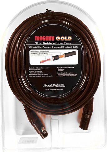 Mogami GOLD STAGE-20 XLR Microphone Cable, XLR-Female to XLR-Male, 3-Pin, Gold Contacts, Straight Connectors, 20 Foot in Saudi Arabia