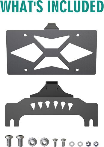 License Plate Mounting Bracket, Flip up Winch License Plate Holder, Hawse and Roller Fairlead Compatible License Plate Bracket in Saudi Arabia