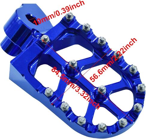 دراجة نارية أوتاد القدم CNC Footpegs دواسة القدم الراحة ل YZ65 18-23 YZ85 02-23 YZ125 97-23 YZ250 98-23 YZ250F WR250F 01-23 YZ450F WR450F 03-23 ​​YZ125X 17-23 YZ250X YZ250FX YZ450FX Pit Di دراجة نارية (أزرق) in Kuwait