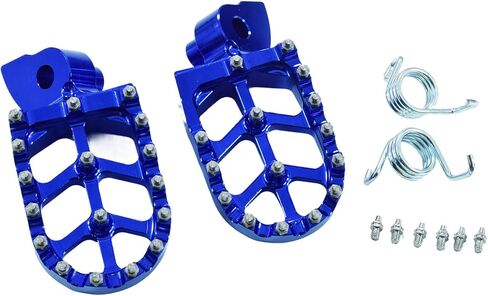 دراجة نارية أوتاد القدم CNC Footpegs دواسة القدم الراحة ل YZ65 18-23 YZ85 02-23 YZ125 97-23 YZ250 98-23 YZ250F WR250F 01-23 YZ450F WR450F 03-23 ​​YZ125X 17-23 YZ250X YZ250FX YZ450FX Pit Di دراجة نارية (أزرق) in Kuwait