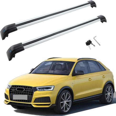 MotorFansClub Roof Racks Cross Bars Fit for Audi Q3 2013 2014 2015 2016 2017 Cross Bars Luggage Cargo Rack Aluminum in Saudi Arabia