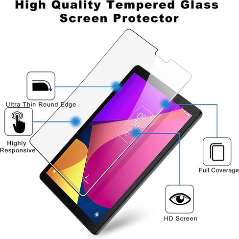 KIQ 2 حزمة من الزجاج المقسى لـ TCL Tab 8 LE واقي الشاشة المضاد للخدش in Kuwait