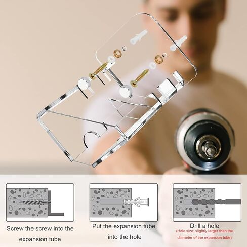 Cosmos Ping Pong Paddle Rack Table Tennis Paddle Wall Mount Shelf Holder Racket Display Stand for 2 Pcs Ping Pong Paddles and Balls Storage in Game & Recreation Room, Court Arena in Saudi Arabia