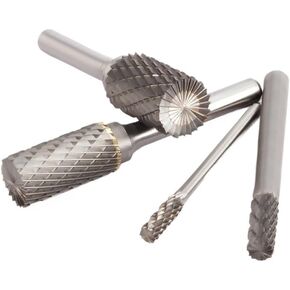 Tungsten Steel Rotary File 1pcs Boule Slot with Blade on The Top Carbide Alloy Cylindrical Milling Cutter Column Type 3-16mm Milling Inserts(AEX1625m06)