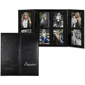 Commencement Folio 8-Opening 4x5 All-Vertical Black w/Silver Embossing by TAP(r) - 4x5