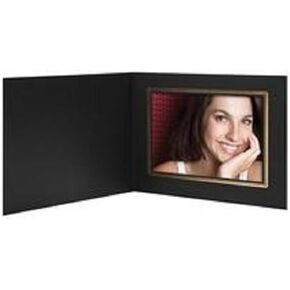 7X5 Buckeye Black/Gold Photo Folder - 100 Pack