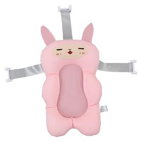 Baby Bathtub Cushion, Cartoon Shape Padded Pillow, Skinfriendly Neck Support, Soft Fabric Baby Bath Cushion for Home Use (Type 2)