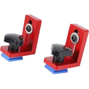 مجموعة من أقواس منزلق 2 T-Track لأدوات النجارة الخشبية من الألومنيوم غير متضمنة Red & Black