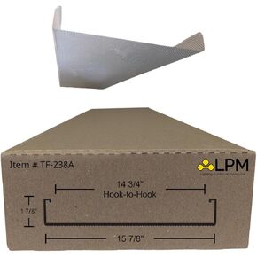 غلاف 4ft حول Diffuser الغطاء الخفيف 15 7/8 "" W x 1 7/8 "" H x 47 3/4 ″ L (بين الخطاف = 14 3/4 ") (TF-238A) ، PRISMATAC