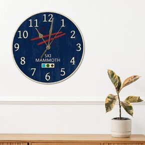 Lake Time Whatever Wall Clock Silent Non Ticking Funny Clocks Bedroom Novelty PVC Clock 10x10in Gifts for Newborn Baby Wall Hanging