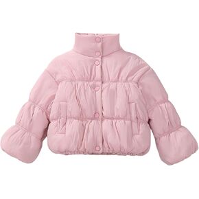 Baby Girls Boys Puffer Jacket Packable Down-Alternative Warm Coat Fashion Outerwear