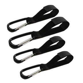 4PCS Stroller Hanging Hooks Kit Baby Car Connector Clip for Diaper Bag Pushchair Stroller Purse Groceries