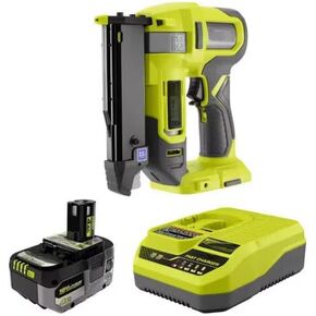 PCL310B-PSK014 Fits for Ryobi 18V Cordless Airstrike 23-Gauge Pin Nailer with 18V HIGH PERFORMANCE 4.0 Ah Battery and Charger