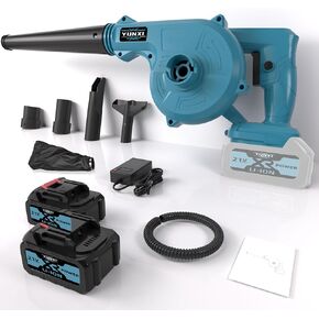 Regenerative blower, equipped with battery and charger, essential cleaning tool for households (升级电池*2+配件, 塑料, 常规)