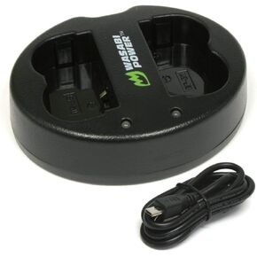 Wasabi Power Dual USB Battery Charger Compatible with Canon BP-511, BP-511A, BP-512, BP-514