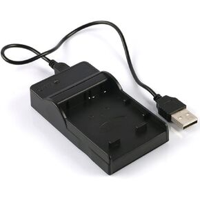 Smart Slim Micro USB Battery Charger for Canon ZR30MC, ZR50MC, ZR70MC MiniDV Camcorder