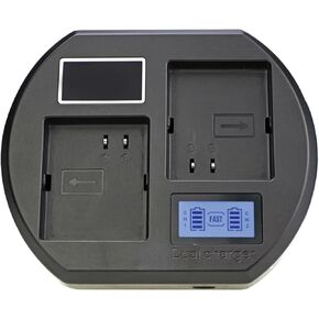 LCD عرض محطة شحن USB ل 2 بطاريات كاميرات كاميرات الأمان شحن المحطة Dock