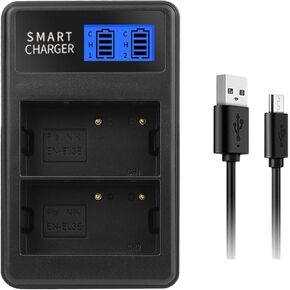 EN-EL3E EN-EL3 LCD Double for D90 D80 D300S D300 D700 D200 D50 D70 D70s D100 Camera Charging Dock