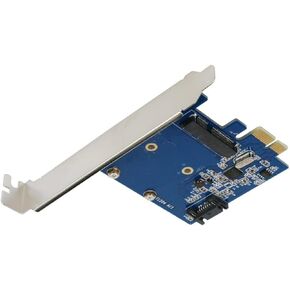 سطح المكتب PCIE إلى MSATA و SATA3.0 بطاقة توسع 6GBPS ASM1061 شرائح الكمبيوتر لجميع الأنظمة