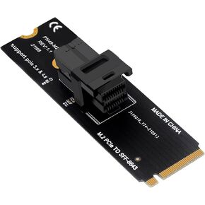 بطاقة محول PCIE إلى SFF8643 (SFF-8639) لـ NVME إلى SFF-8643 PCIE Host Card على سطح المكتب