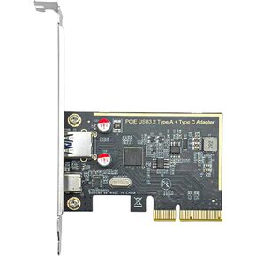 PCIe to USB 3.1 Expansion Card Featuring ASM1142 Chip for Fast Speed Data Transfer and Device Connection