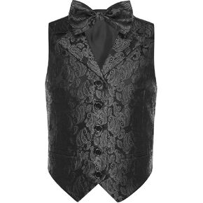 chictry Baby Boys Boy Tie and Suit Step Set - Maneveless Jacquard Perchcoat للمناسبات الخاصة