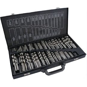 230pc HSS-G Metric Drill Bit Set Split Point Drills Metal Plastic Copper 1mm – 13mm