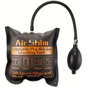 The Original Strong Commercial Grade Air Wedge Bag 2.0 Pump Professional Leveling Kit & Alignment Tool Shim Bag in The Popular (M), 1PCS(M)