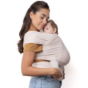 Boba Baby Wrap Carrier - Original Baby Carrier Wrap Sling for Newborns - Baby Wearing Essentials - Newborn Wrap Swaddle Holder, Newborn to Toddler Infant Sling (Serenity Organic Stone)